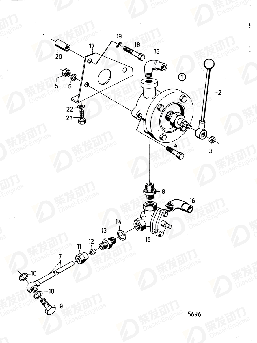 VOLVO Bracket 820582 Drawing